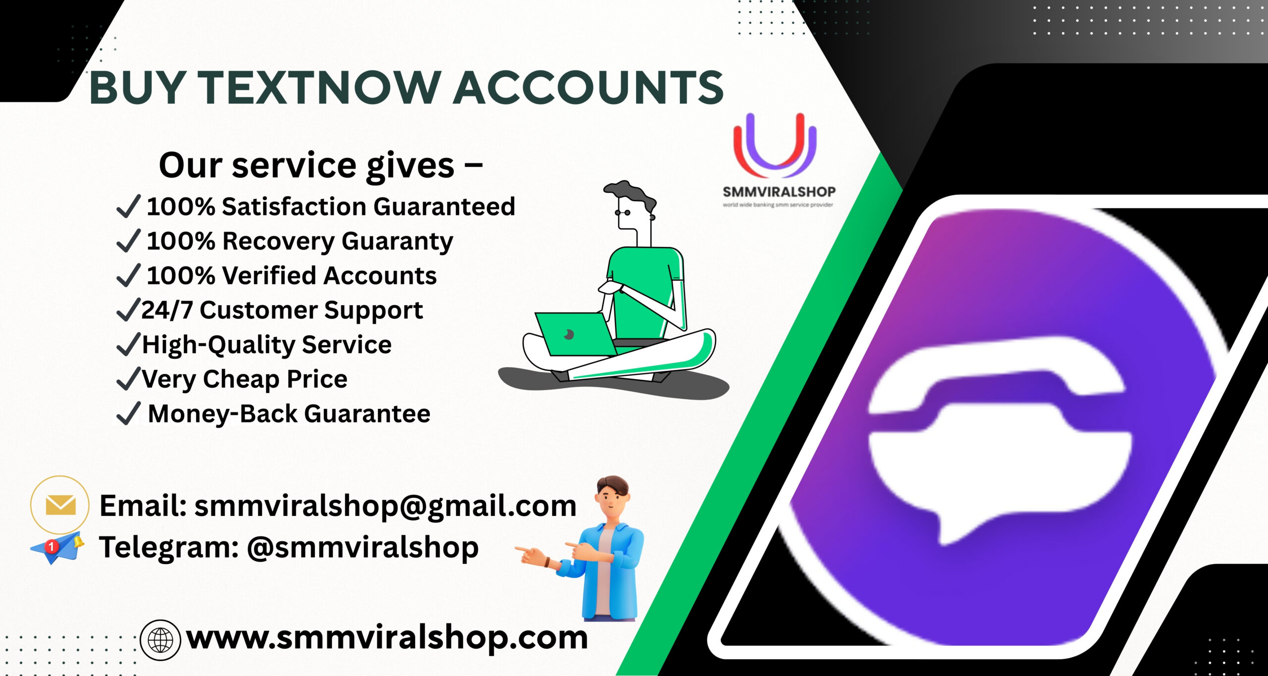 Buy TextNow Accounts